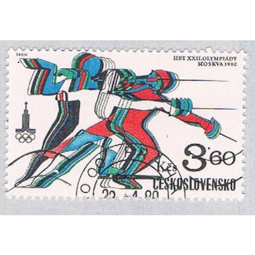 Czechoslovakia 2296 Used Fencing 1980 (BP44712)