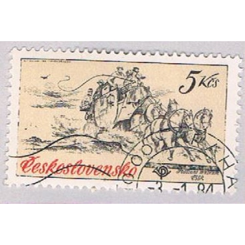 Czechoslovakia 2346 Used Coach 2 1981 (BP51819)