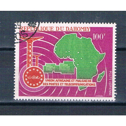 Dahomey C61 Used Map 1967 (D0210)+