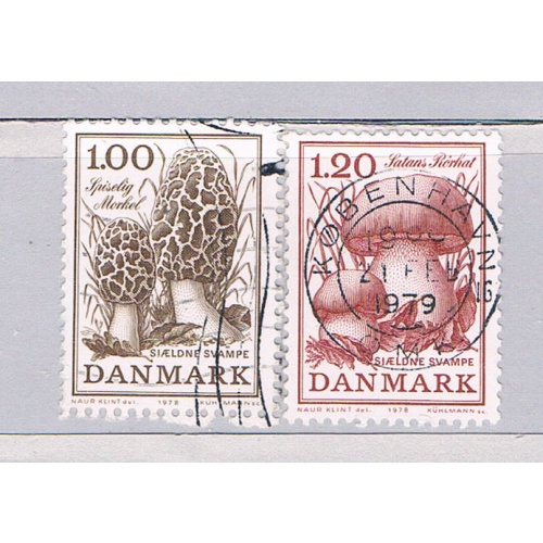 Denmark 624-25 Used set Satans Mushroom 1978 CV 1.10 (HV0418)+