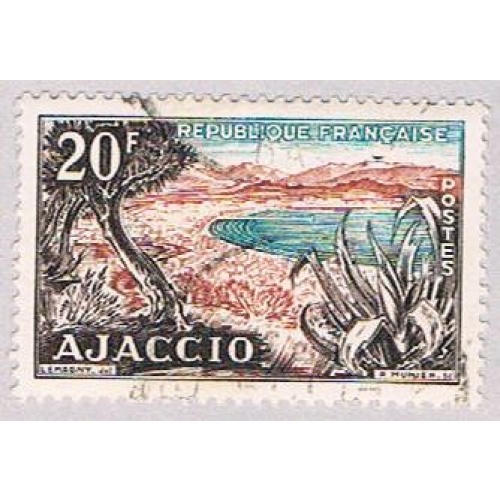 France 724 Used Beach 1954 (BP43425)