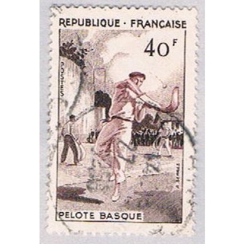 France 802 Used Jai Alai 2 1956 (BP43712)