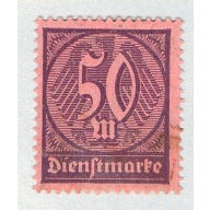 Germany O20 Unused Numeral 50 2 1922 (G0614)+