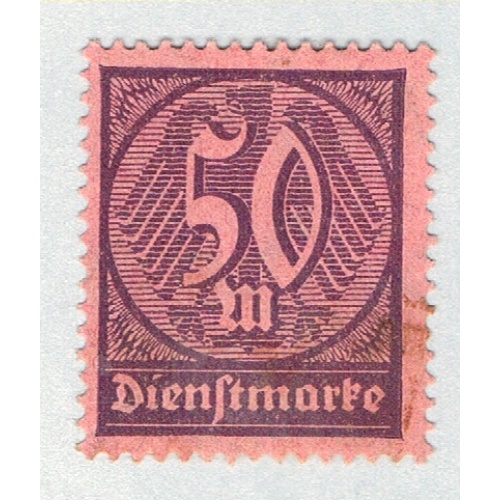 Germany O20 Unused Numeral 50 2 1922 (G0614)+