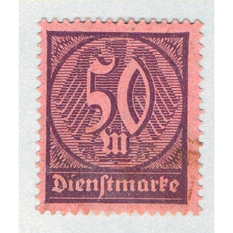 Germany O20 Unused Numeral 50 2 1922 (G0614)+