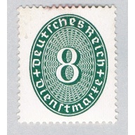 Germany O67 Unused Numeral 8 2 1927 (G0615)+