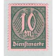 Germany O17 Unused Numeral 10 2 1922 (G0618)+