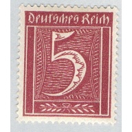 Germany 137 Unused Numeral 5 2 1921 (G0630)+