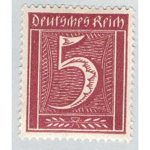 Germany 137 Unused Numeral 5 2 1921 (G0630)+