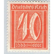 Germany 166 Unused Numeral 40 2 1921 (G0635)+