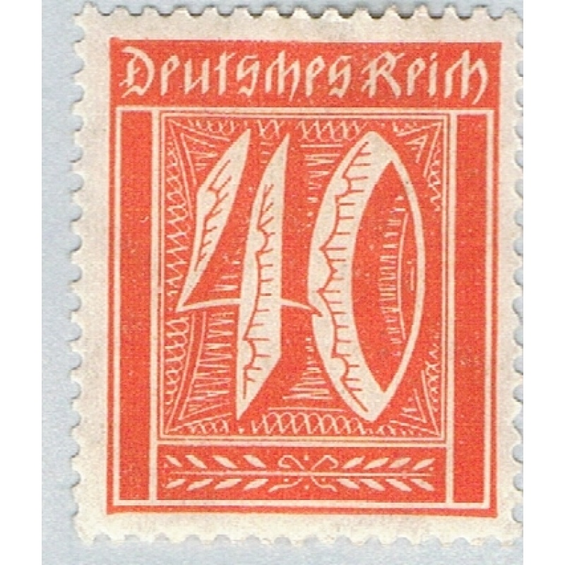 Germany 166 Unused Numeral 40 2 1921 (G0635)+
