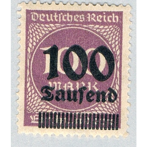 Germany 253 Unused 100th over 100 2 1923 (G0686)+