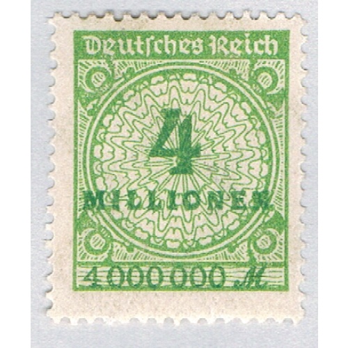 Germany 284 Unused 4 Million on 1 Million 2 1923 (G0701)+