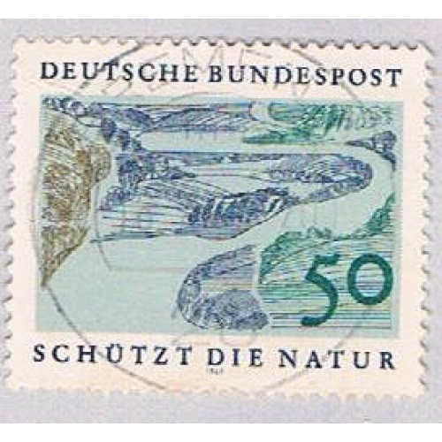 Germany 1003 Used Riverbed 1 1969 (BP49629)