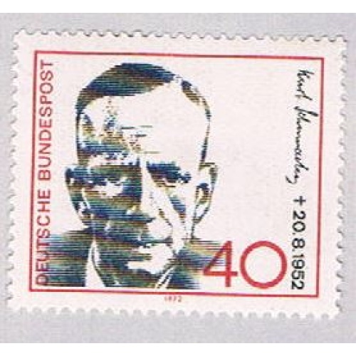 Germany 1093 MLH Kurt Schumacher 1972 CV 1.25 (BP49717)