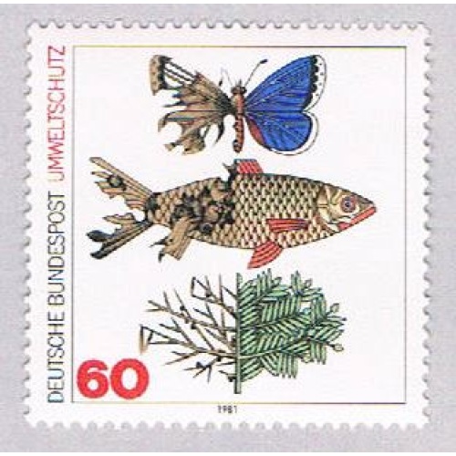Germany 1346 Unused Preserve Environment 1981 CV 1.25 (BP4406)
