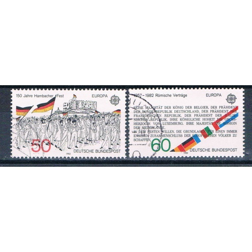 Germany 1372-73 Used set Europa 1 1982 (G0547)