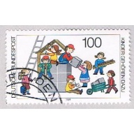 Germany 1587 Used Child Welfare 1 1989 (BP50319)