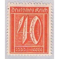 Germany 166 MLH Numeral 40 1921 (G0559)+