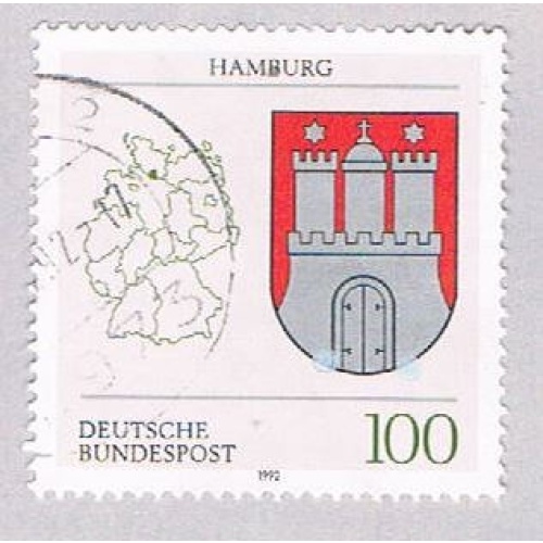 Germany 1704 Used Coat of Arms 1992 (BP44018)