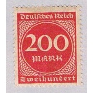 Germany 230 MLH Numeral 200 1922 (G0578)+