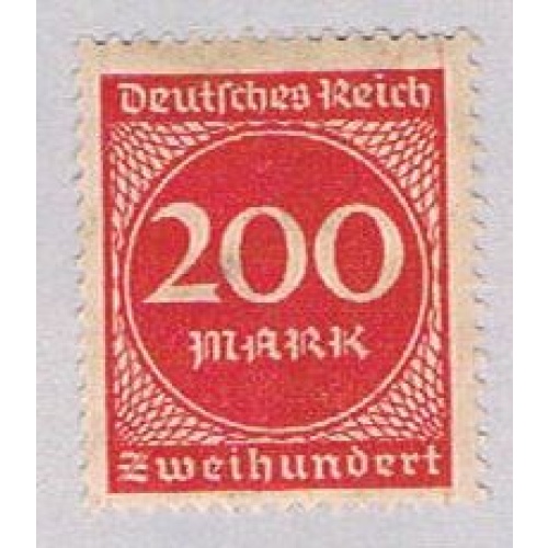 Germany 230 MLH Numeral 200 1922 (G0578)+