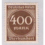 Germany 232 MLH Numeral 400 1923 (G0596)+