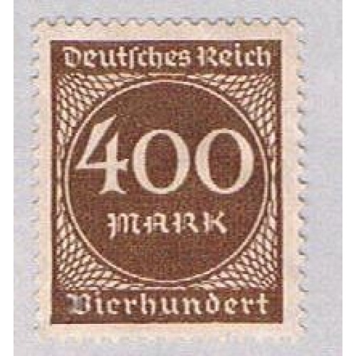 Germany 232 MLH Numeral 400 1923 (G0596)+