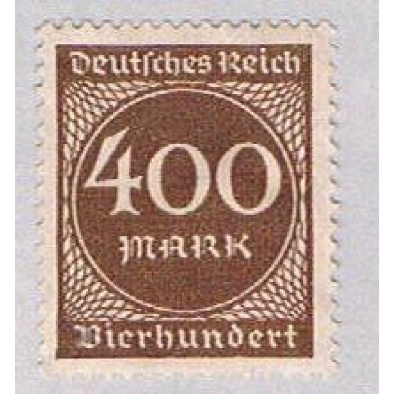 Germany 232 MLH Numeral 400 1923 (G0596)+