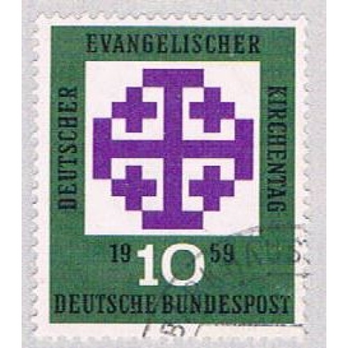 Germany 803 Used Synod emblem 1959 (BP49605)