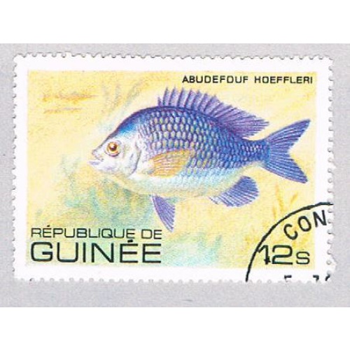 Guinea 805 Used Fish Abudefuf 1980 (BP48502)