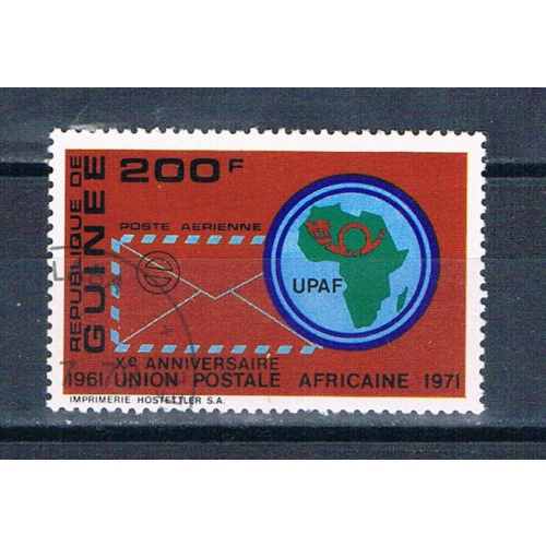 Guinea C123 Used Map 1972 CV 1.25 (MV0434)+
