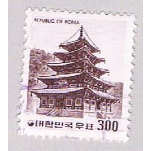 Korea 1100 Used Pagoda 1977 (BP49323)