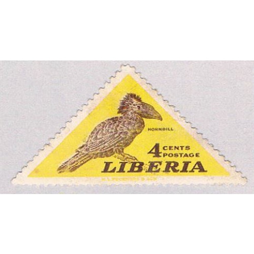 Liberia 343 MLH Bird Hornbill 1 1953 CV 1.60 (BP4773)