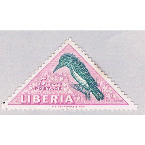 Liberia 344 MLH Bird Kingfisher 1953 CV 1.75 (BP47218)