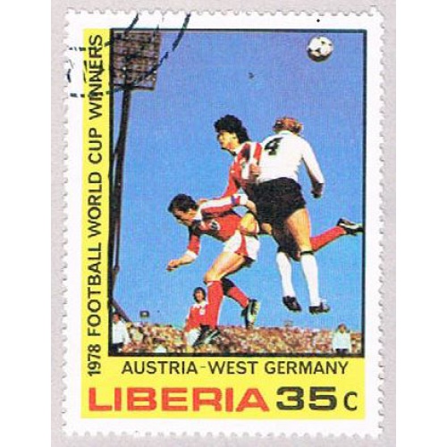 Liberia 824 Used Soccer 1978 (BP47501)