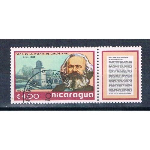 Nicaragua C1026 Used Marx 1982 (MV0378)+