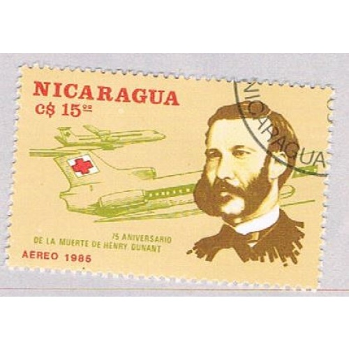 Nicaragua C1129 Used Henry Dunant 1 1985 (BP52118)