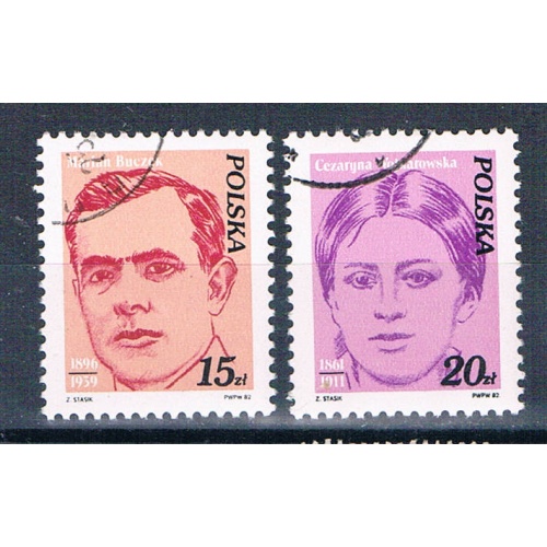 Poland 2533-34 Used Finder and Buczek 1982 (MV0349)+