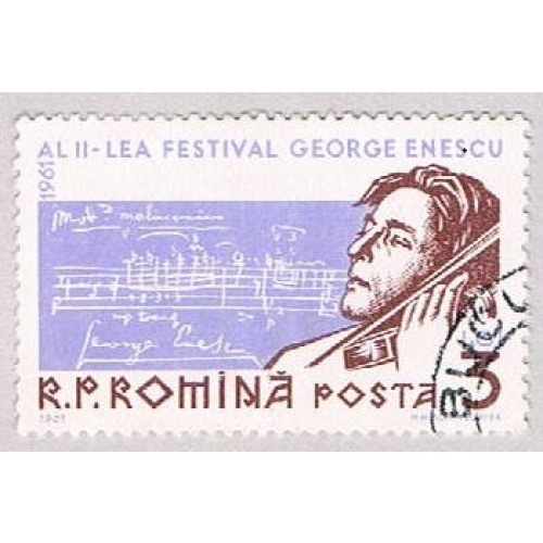 Romania 1435 Used Enescu 1961 (BP46109)