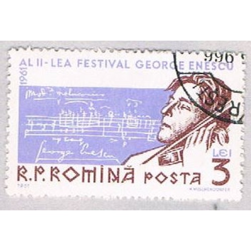 Romania 1435 Used Enescue 1961 (BP44516)