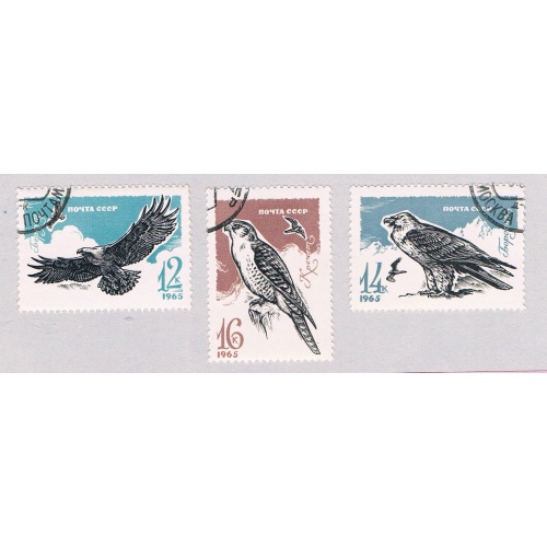 Russia 3129-31 Used Hawks 1965 CV 1.30 (MV0347)