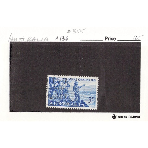 Australia 355 Used  1963 (SC0_081)