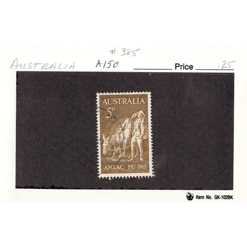 Australia 385 Used  1965 (SC0_083)