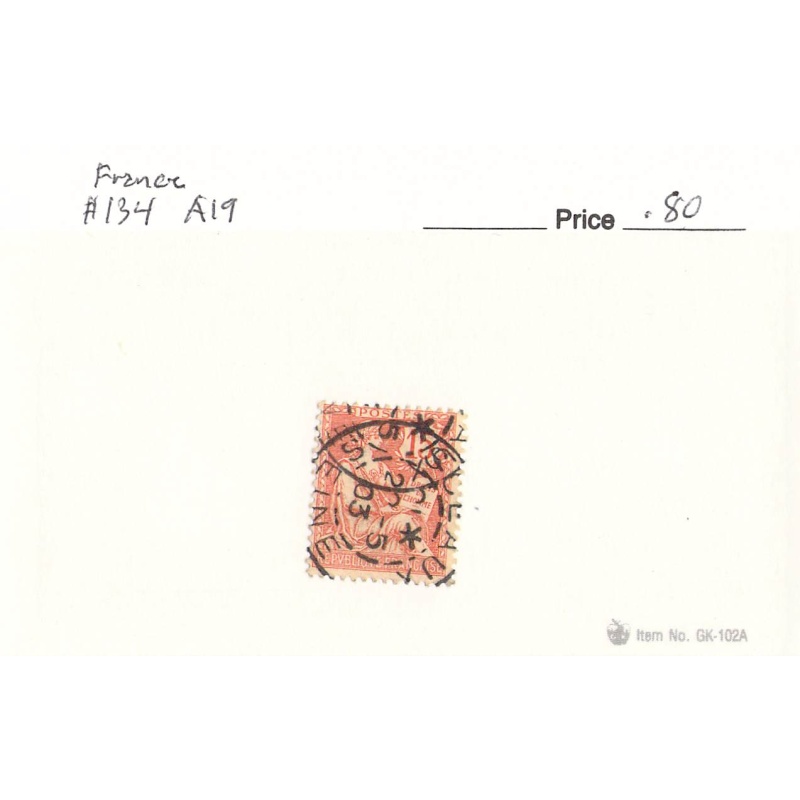 France 134 Used  1902 (SC0_145)
