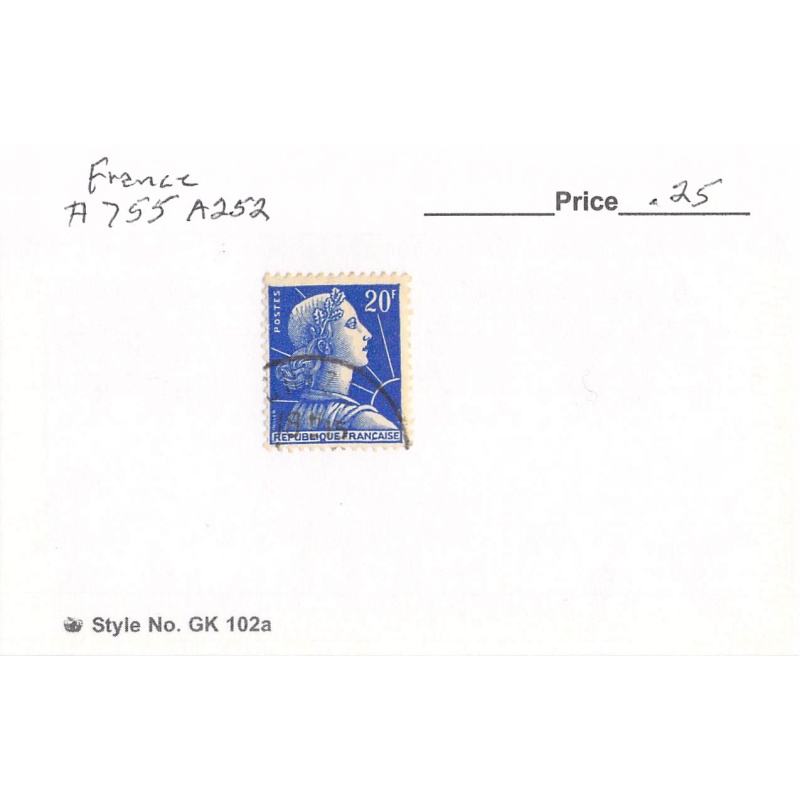 France 755 Used  1955 (SC0_153)