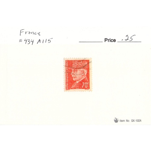 France 434 Used  1941 (SC0_158)