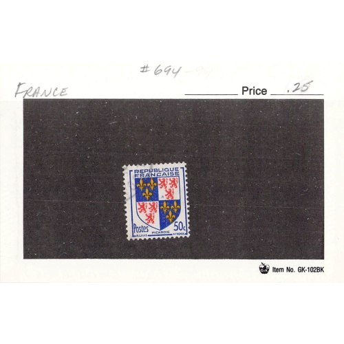 France 694 Used  1953 (SC0_159)