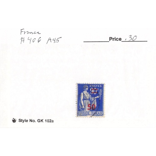 France 406 Used  1940 (SC0_160)
