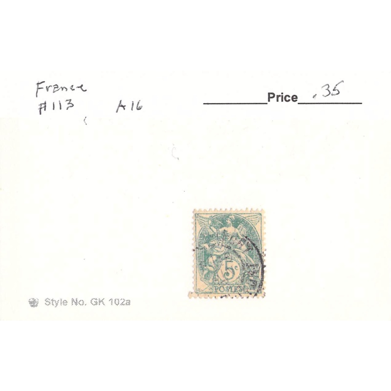 France 113 Used  1900 (SC0_163)